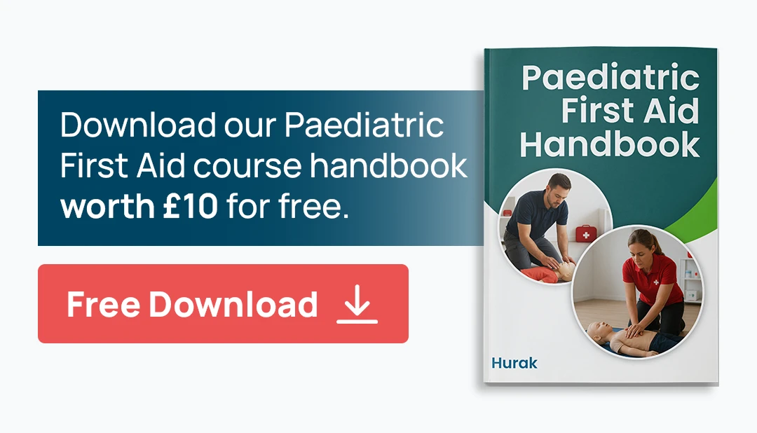 Free Paediatric First Aid course handbook download for Manchester learners